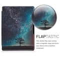 Miniatyrbild 2 av 4: kwmobile eReader Fodral Kompatibel med Kobo Aura H2O Edition 1 - PU Läder Magnetic Flip Cover - Cosmic Tree Blue-Gr