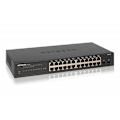 Miniatyrbild 1 av 3: NETGEAR GS324T Hanterbar Ethernet-switch med 24 portar - 2 lager stöds - Modulärt - Twisted Pair, Fiberoptisk