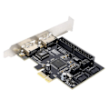 Miniatyrbild 1 av 3: Kontrollkort - Ej specificerat - PCI Express - 2 SATA-portar - 2 IDE-portar - Svart
