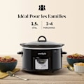 Miniatyrbild 3 av 4: Crock-pot - CSC113X - Digital grytan - 3,5 l (3-4 personer) - Programmerbar timer - EU-kontakt 2 stift - Svart []
