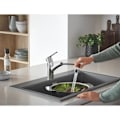 Miniatyrbild 5 av 6: GROHE QUICKFIX Start Diskbänkskran, utdragbar spray, 2-jet-avledare, 90° rotation, 30531001 Krom