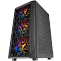 Miniatyrbild 1 av 4: Mars Gaming MCMESH Svart - Micro ATX PC-spelfodral - Total Mesh Design - 3x FRGB-fläkt