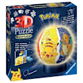 Miniatyrbild 3 av 3: Pokémon Illuminated Ball 3D-pussel - Ravensburger - 72 numrerade bitar - Lysande bas - Från 6 år Flerfärgad