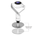 Miniatyrbild 3 av 4: j5create JVCU360 360° webbkamera, 1080p videoinspelningsupplösning, vit och svart