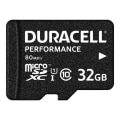 Miniatyrbild 1 av 2: Duracell 32GB UHS-I U1 - Class10 microSDHC UHS-I Flash-minneskort (microSDHC SD-adapter ingår)