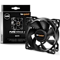Miniatyrbild 1 av 3: Be Quiet PURE WINGS 2 Case Fläkt - PWM 80mm