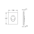 Miniatyrbild 2 av 3: GROHE QUICKFIX START - TRIGGER PLATE, MATT SVART 389642430