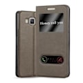 Miniatyrbild 1 av 4: Samsung Galaxy A5 2015 (5) Fodral i STONE BROWN by Cadorabo (Design VIEW) Helt skyddsfodral med flipskydd, stativ