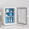 Miniatyrbild 2 av 4: Minikylskåp - Flamingueo - 10L - Varm/Kall funktion - Retrodesign - Tyst 28dB Vit