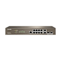 Miniatyrbild 1 av 4: Tenda Managed Gigabit Ethernet Switch, Web Managed Switch, 10 10-100-1000 Base-T Ethernet-portar, 2 1000 Base-X SFP 10-10 portar