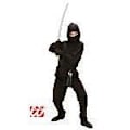 Miniatyrbild 2 av 3: Svart ninjadräkt för pojkar i åldern 8/10 - WIDMANN Svart