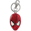 Miniatyrbild 1 av 2: Metallisk färgad Spidermanface nyckelring