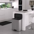 Miniatyrbild 6 av 6: Deco Rektangulär Pedal Bin 65 L Silver - Curver Silver