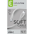 Miniatyrbild 5 av 5: Cellularline mjuk kabel - USB-C till USB-C-kabel 1,2 m (grå)