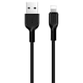 Miniatyrbild 1 av 6: Hoco - Flash datakabel (X20) - USB-A till Lightning, 10W, 2,4A, 1,0m - Svart
