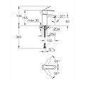 Miniatyrbild 2 av 2: 23225000 GROHE Wave Cosmopolitan Smooth engreppsblandare