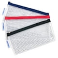 Miniatyrbild 4 av 4: Plastpåsar - WAYTEX - Set om 3 - 22 x 11 cm - PVC-fri - Färgad dragkedja 1 svart, 1 röd, 1 blå