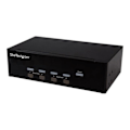 Miniatyrbild 2 av 2: STARTECH 4-portars dubbel VGA USB KVM-switch med 2-portars USB 2.0-hubb - 4 dator(ar) - 1 lokal(a) användare(r)