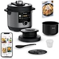 Miniatyrbild 1 av 4: MOULINEX CE778810 Multicooker, Turbo-Crisp Lock, 15 autoprogram, Tryckkokning, Dedikerad App, Turbo Cuisine & Fry