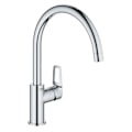 Miniatyrbild 1 av 3: BAULOOP ettgrepps diskbänksblandare med hög vridbar pip - GROHE – 31368001 Grå