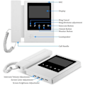Miniatyrbild 3 av 4: Intercom med video - HFeng - 4,3'' - 2 skärmar - Nattvisning - RFID-låsenhet