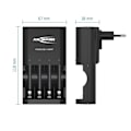 Miniatyrbild 4 av 4: Batteriladdare - ANSMANN - Modusreparation - Automatisk - 1 till 4 AA/AAA-batterier - Polaritetsskydd