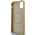 Miniatyrbild 5 av 6: Coque för iPhone 11 - Hello Kitty Hardcase Läder Hello Kitty Läder Kitty Huvud MagSafe (HKHMMN61PGHCKD) - Guld gyllene
