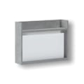 Miniatyrbild 1 av 4: Skrivbord - Oresteluchetta skrivbordsförlängning - LC1951 - Moore infällbart skrivbord, trä, Meleze Vit betong, H.80, x L.60 x D.19.6