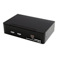 Miniatyrbild 1 av 3: STARTECH USB DVI KVM-switch - 2-portar - DVI-tangentbord Mus Monitor-switch med ljud och USB 2.0-hubb