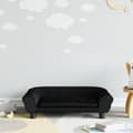 vidaXL Barnsoffa svart 70x45x26 cm sammet, mini soffa, mini soffa-stol, mini soffa för barn, soffa av 3196404
