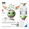 Miniatyrbild 2 av 3: Star Wars The Mandalorian Grogu 3D-pussel - Ravensburger - 72 bitar - Från 8 år Flerfärgad
