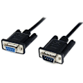 Miniatyrbild 1 av 4: StarTech SCNM9FM1MBK Null Modem-kabel Kryssad Seriell 1 m Svart - 0065030850513