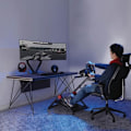 Miniatyrbild 3 av 4: Fällbart pedalrattstativ NanoRS RS155 Racing Simulator Svart