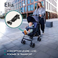Miniatyrbild 2 av 6: LIONELO Elia - Kompakt barnvagn - Från 6 till 36 månader - 5-punkts säkerhetsbälte - Inkluderade tillbehör - Grön Grönt och svart