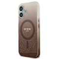 Miniatyrbild 2 av 6: Coque Guess IML Glitter Gradient MagSafe för iPhone 16 Pro (brun)