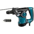 Miniatyrbild 1 av 2: Makita - Lättare SDS-hammare 800W vertikal 3 lägen 3,6 kg + Automatisk chuck (En mejsel och en uppsättning med 15 bits ingår inte)