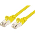Miniatyrbild 1 av 2: Ethernet Patchkabel - PREMIUMCORD - CAT6a - S/FTP PIMF - 10Gbit/s - 0,25 m - Gul