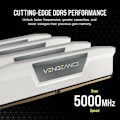 Miniatyrbild 3 av 3: Corsair Vengeance DDR5 64 GB (2 x 32 GB) 5200 MHz CL40 - Vit - Dual Channel Kit 2 DDR5 PC5-41600 RAM - CMK64GX5M2B520