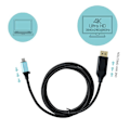 Miniatyrbild 4 av 4: i-tec tillbehör usb-c dp kabel 4k/60hz 2m kabeladapter