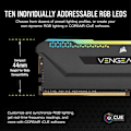 Miniatyrbild 3 av 3: 64 GB DDR4 RAM - CORSAIR - Vengeance RGB PRO SL - 3600 MHz - CL18 - Dual Channel