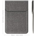 Miniatyrbild 2 av 4: TECOOL 13-13,3 tums fodral för bärbar dator i konstläder med tillbehörsväska för 2010-2017 Macbook Air 13 A1466-A1369 Grå (2 i 1)