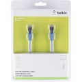 Miniatyrbild 1 av 4: Belkin A3L981BT10MBLHS RJ45 CAT 6 S-FTP Nätverkspatchkabel 10 m Blå med monteringsspärr 1 st.