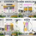 Miniatyrbild 3 av 4: Support PC-skärm - RICOO - TS6811 - Vridbar - Nejsbar - Justerbar höjd 180mm