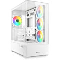 Miniatyrbild 1 av 2: PC-hölje ATX - SHARKOON - AK6 RGB - Härdat glas - 4 PWM LED-fläktar - Stöd för vatten-/luftkylning