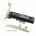 Miniatyrbild 4 av 4: Chenyang - CY-SA-008 - M.2 NGFF NVME AHCI M-Key SSD till PCIe 3.0 X1 PCI Express-adapterkort med fäste 8cm/12cm