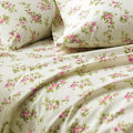 Miniatyrbild 3 av 4: Laura Ashley Sängkläder i bomullsfleece, Rose Audreykräm, King Size Ros Audrey Kräm