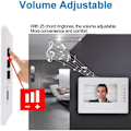 Miniatyrbild 2 av 4: KDL Video Intercom RFID 7 Tum Systeem för Dörrtelefon 3 Monitorer med 1 Kamera med Infraröd Nattvision