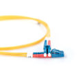Miniatyrbild 2 av 3: Fiberoptisk kabel Duplex 9/125 OS1 LC LC Gul 1 m Gul