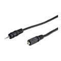 Miniatyrbild 1 av 4: Microconnect Audio 2,5 mm M - F - 2M, 2,5 mm, 2,5 mm, 2 m, Svart
