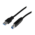Miniatyrbild 3 av 3: USB 3.0 A till B-certifierad kabel - STARTECH.COM - 1 m - Svart